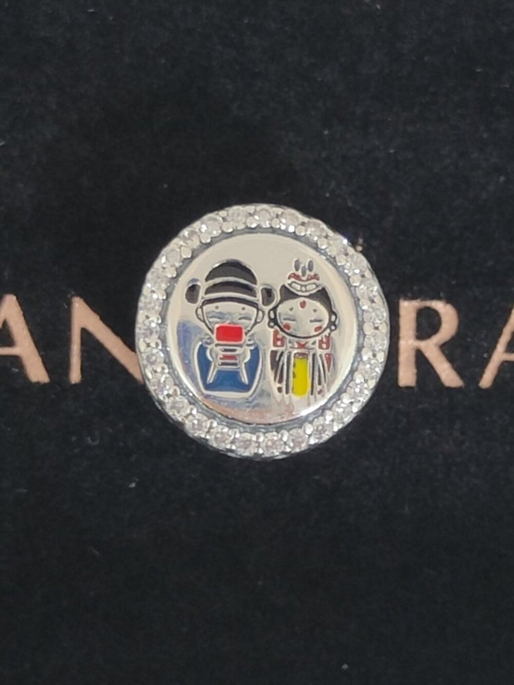 Pandora Korea Doll Bead Charm Bracelet Pendant S925 Silver with box